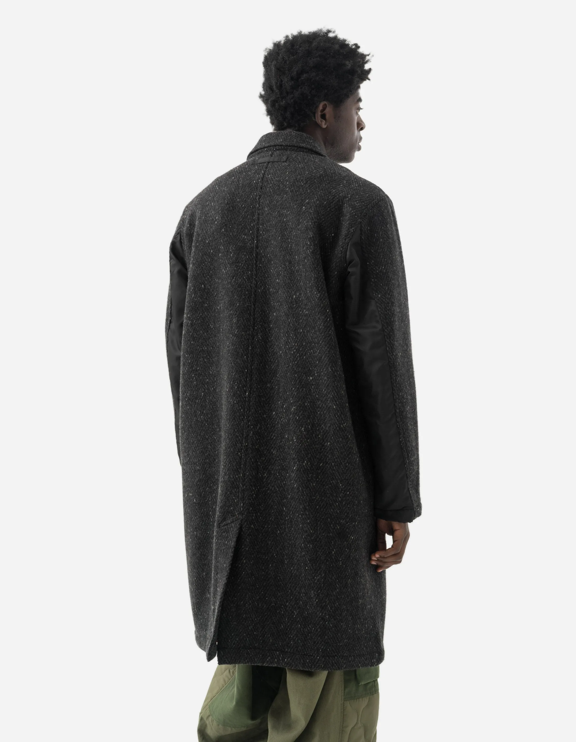 5333 Wool MA Mac Coat Black