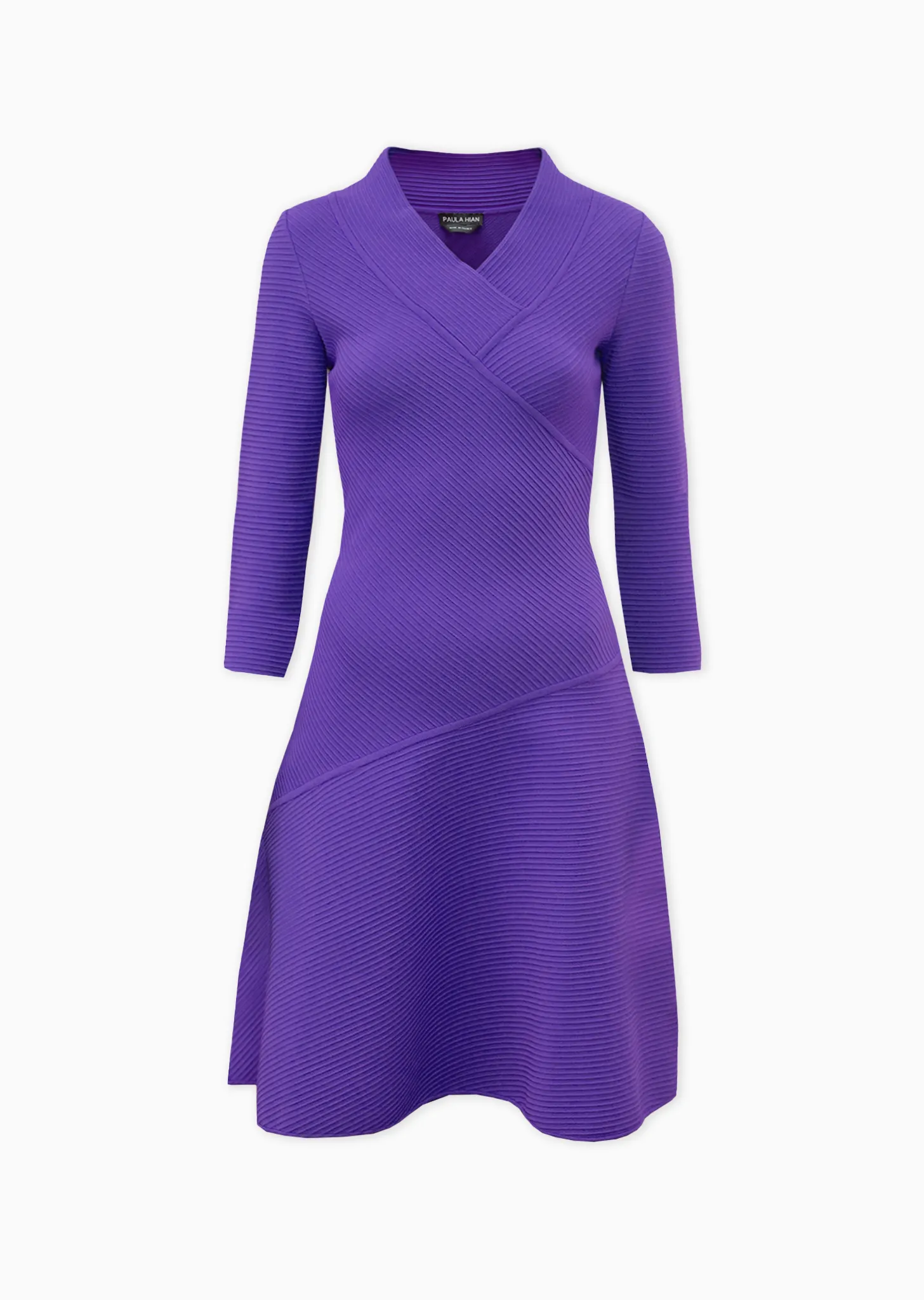 Alaina – Ottoman Knit A-Line Wrap Dress