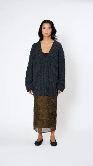 Alia Jumper in Charcoal Grey