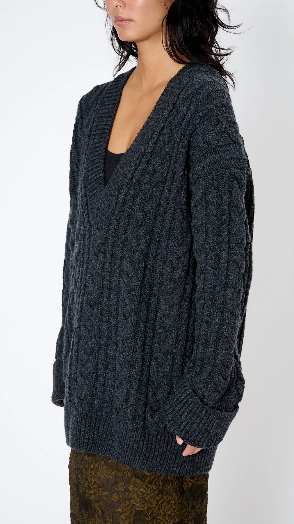 Alia Jumper in Charcoal Grey