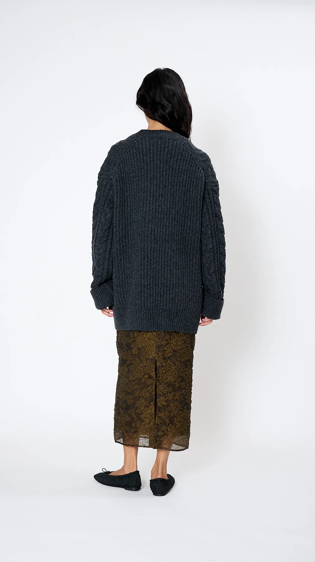 Alia Jumper in Charcoal Grey