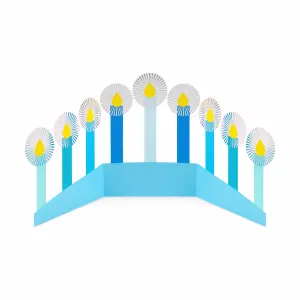 Azure Hanukkah Holiday Cards - Set of 8