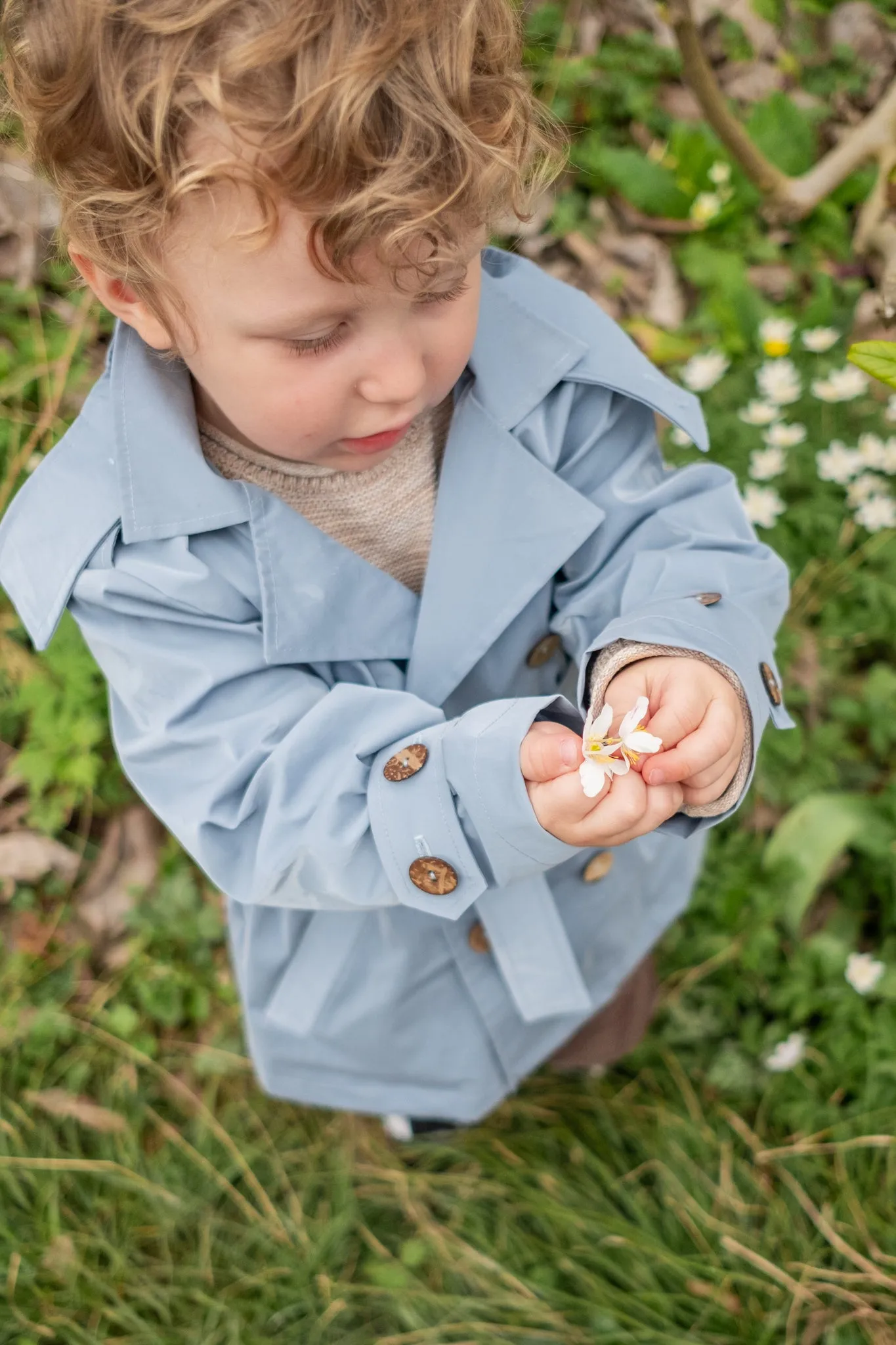 Baby/Kid Trench - Light Blue