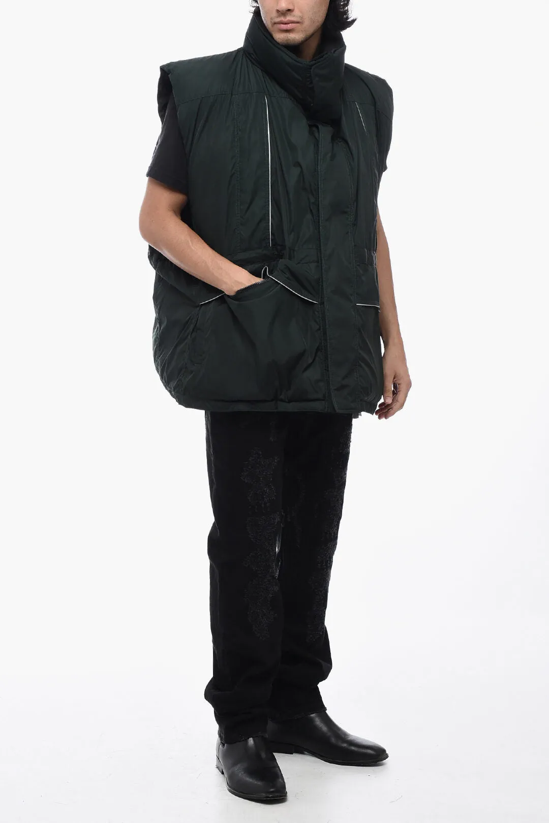 Balenciaga UNISEX Utility Quilted Vest with Reflective Detail