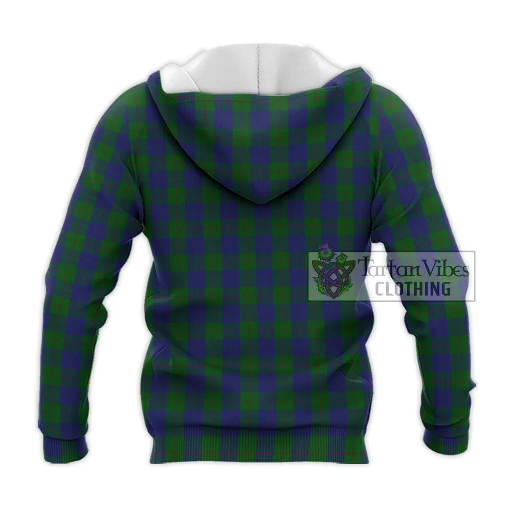 Barclay Tartan Knitted Hoodie with Family Crest DNA In Me Style