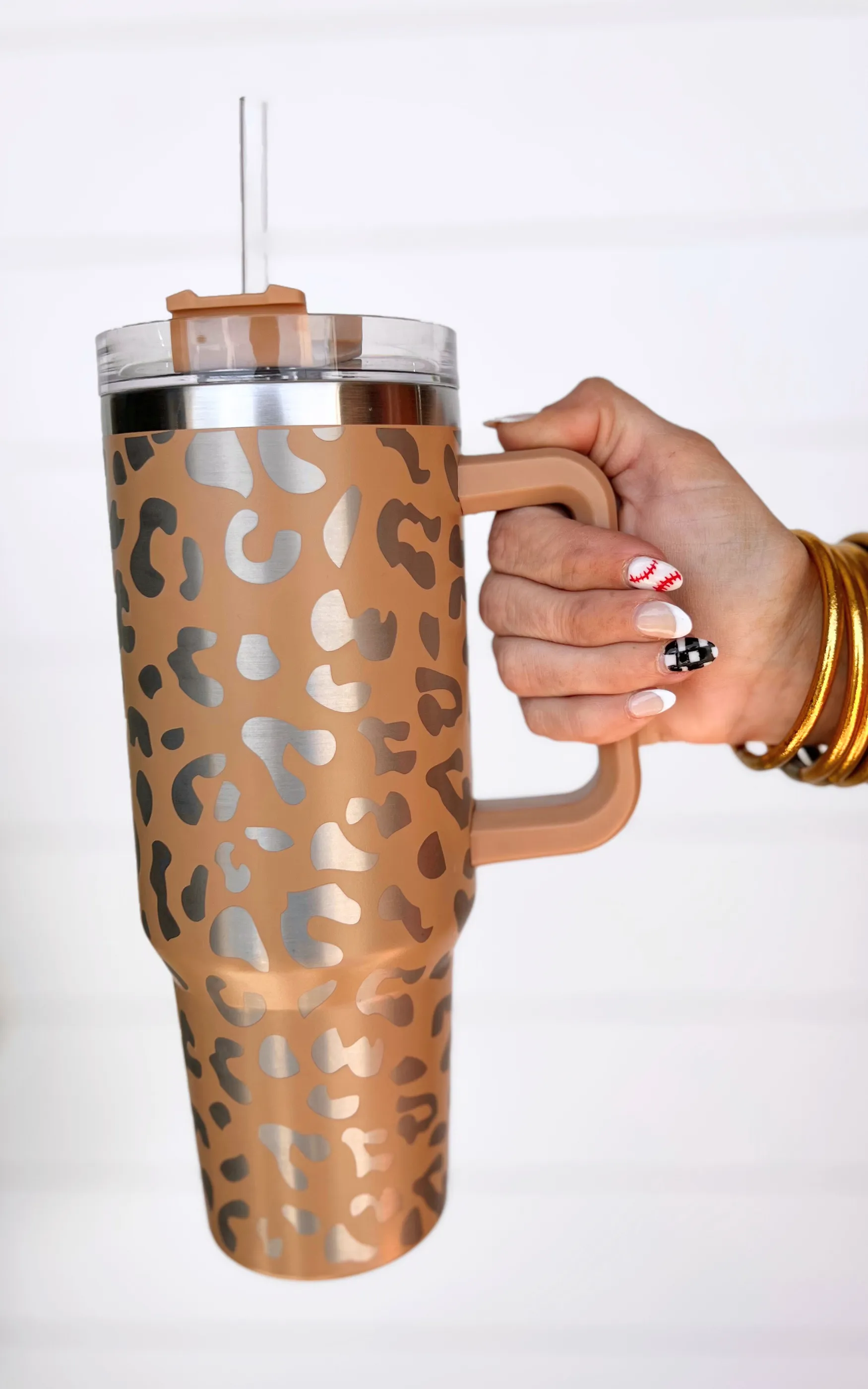 BHB Exclusive: Khaki Leopard 40oz Tumbler