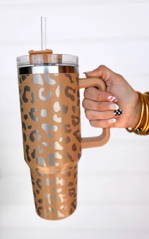 BHB Exclusive: Khaki Leopard 40oz Tumbler