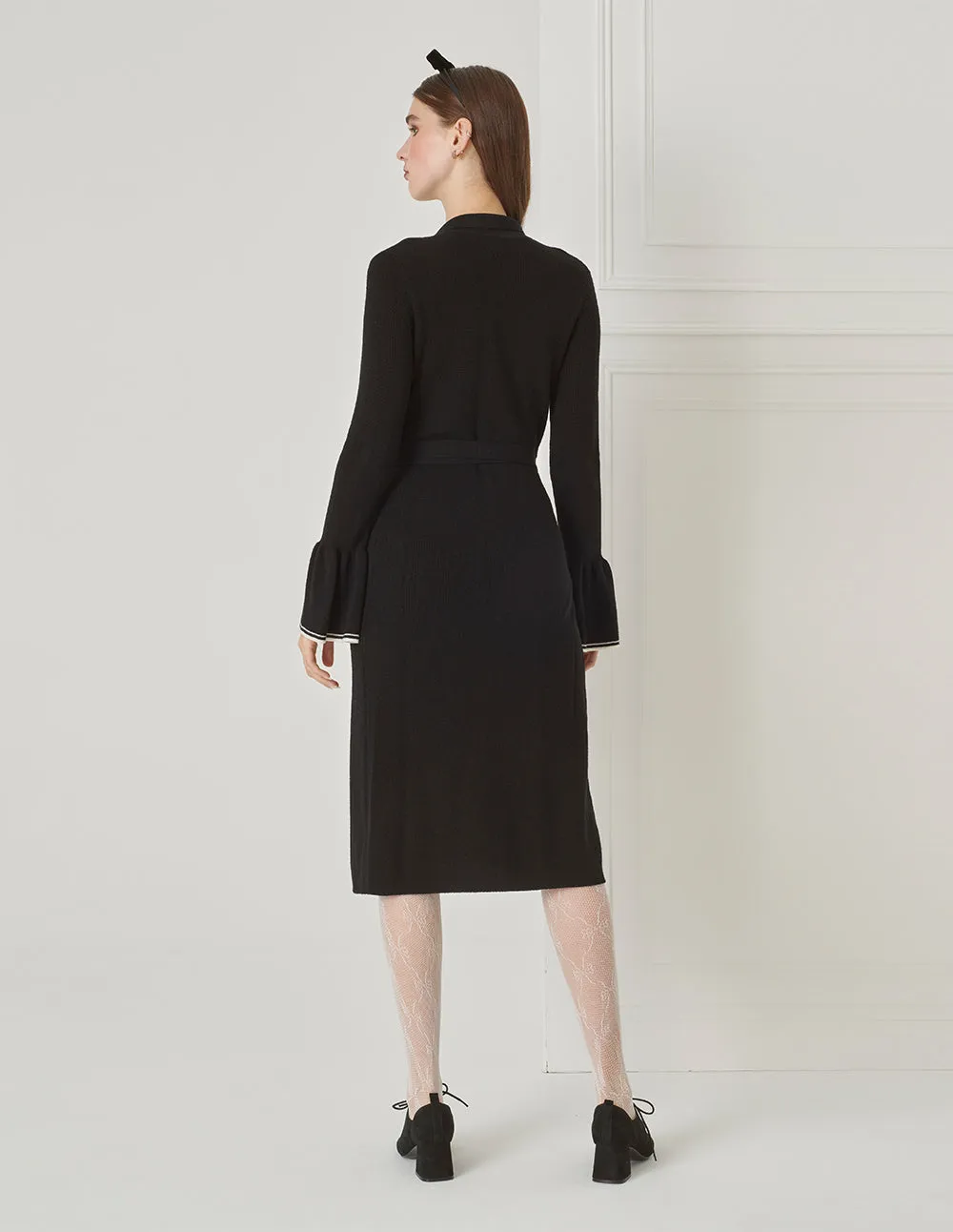 BORA AKSU Wrap Two-Piece V-Neck Dress