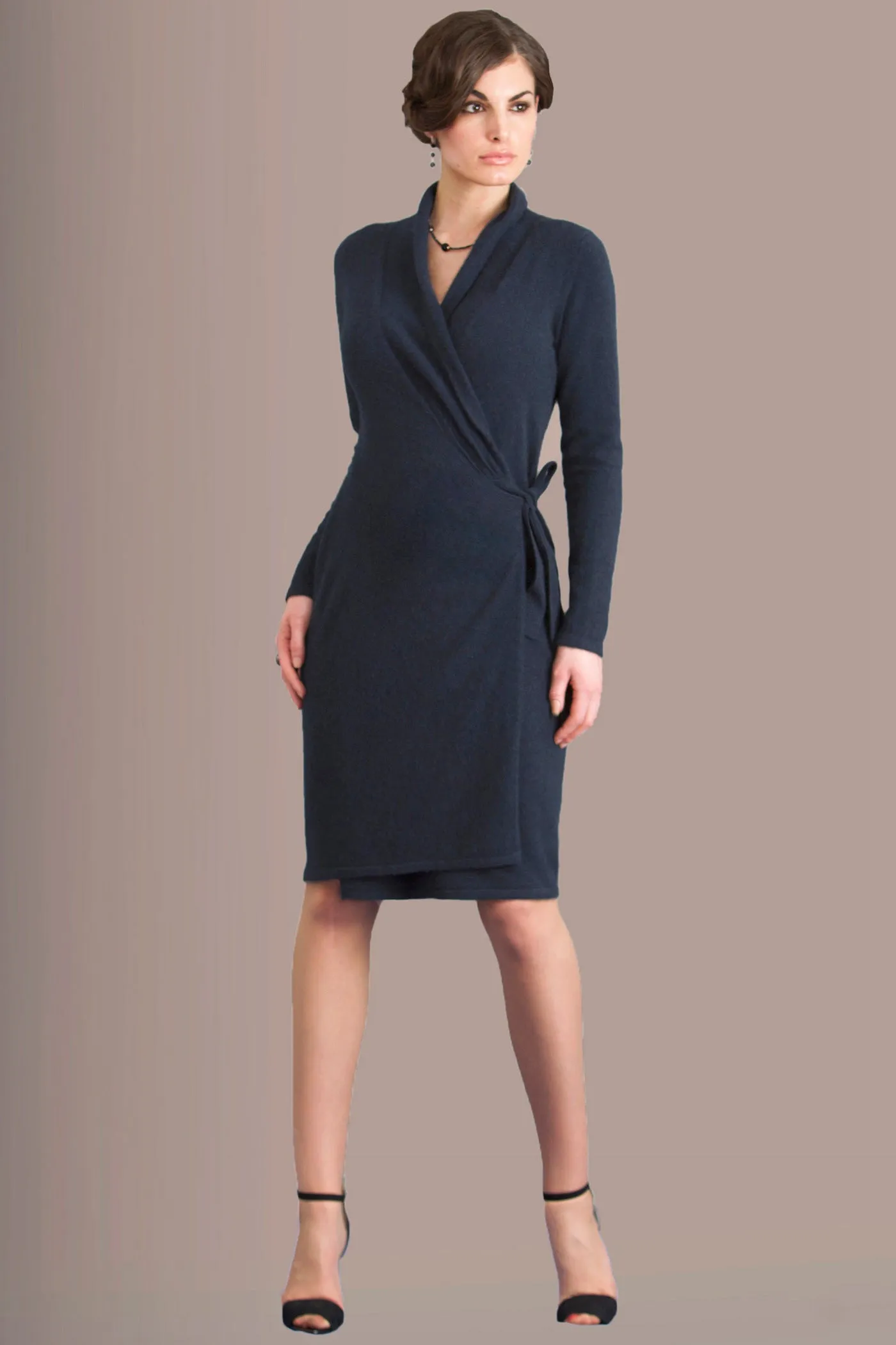 Cashmere wrap dress - Bespoke order