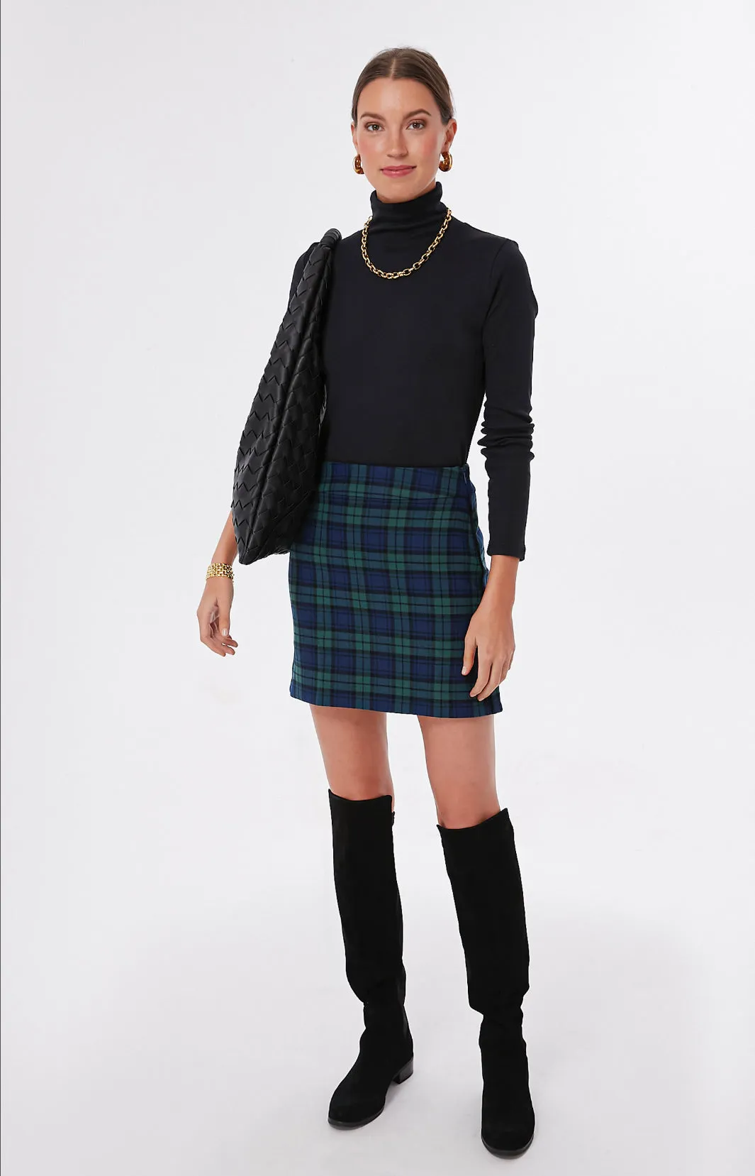 Charleston Green Blackwatch Mini Skirt