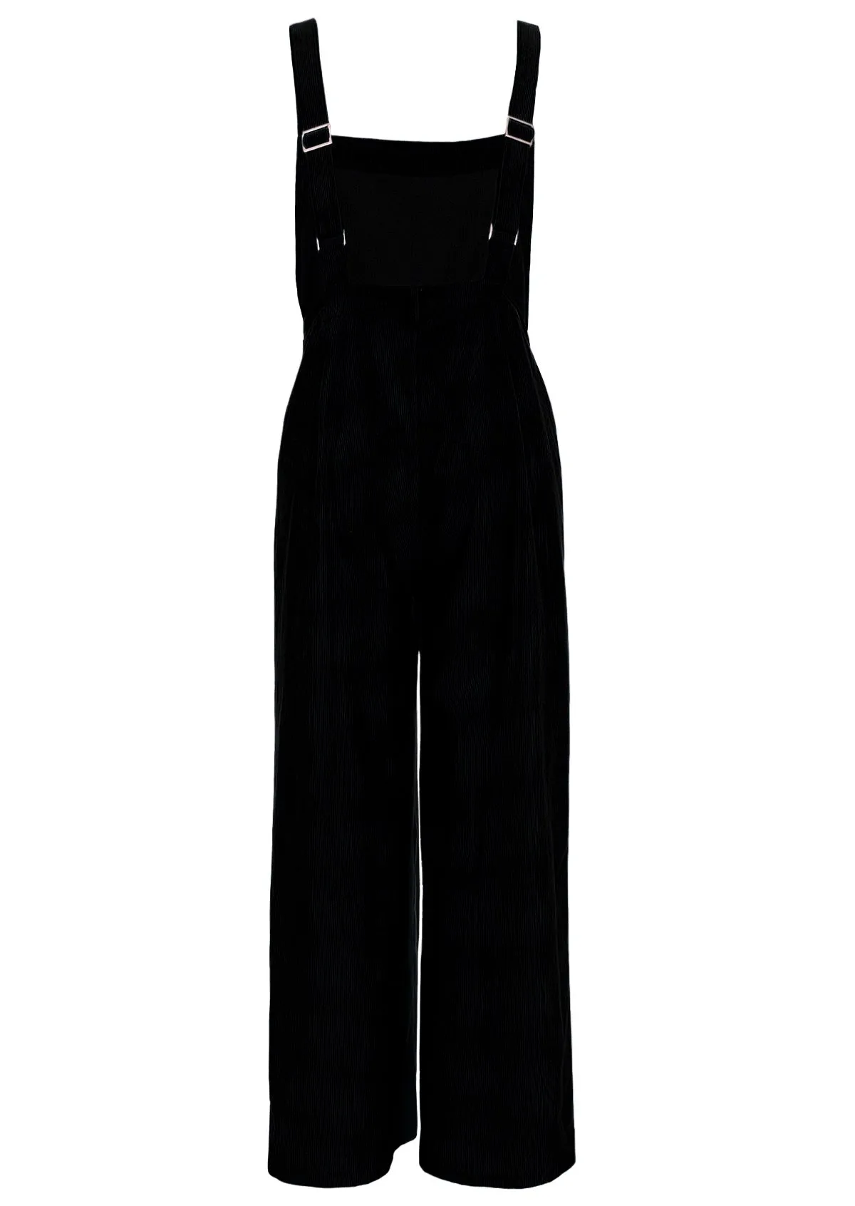 Corduroy Overalls Black