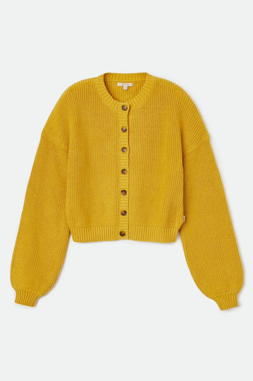 Domino Cardigan - Lemon Curry