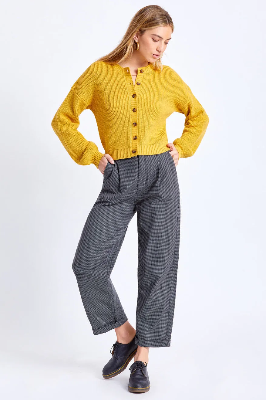 Domino Cardigan - Lemon Curry