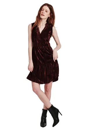 HELENA SLEEVELESS DRESS CHERRY MARMALADE VELVET