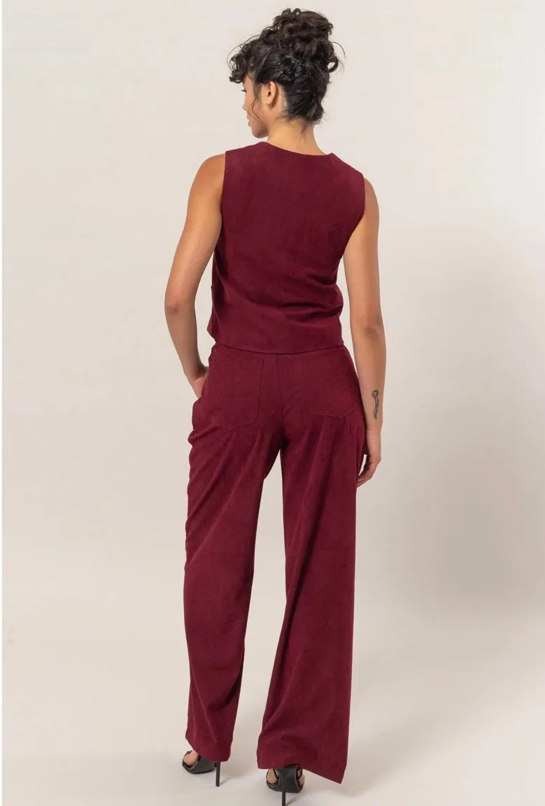 Isla Corduroy Vest & Pant Set