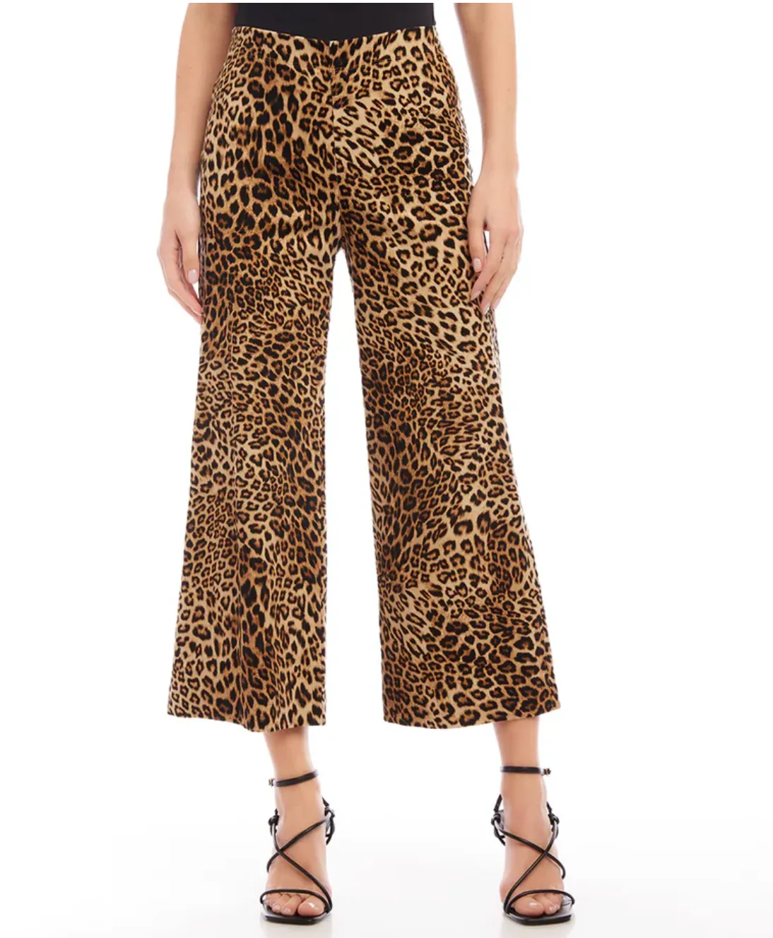 Karen Kane - Cropped Cordoroy Pants - Leopard