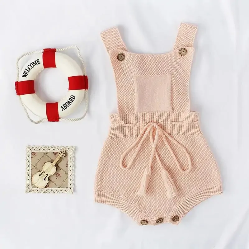 Knitted Romper For Baby Girl