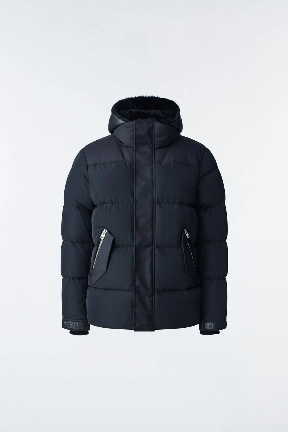 MACKAGE RILEY - Classic Down Jacket With Removable Shearling Bib