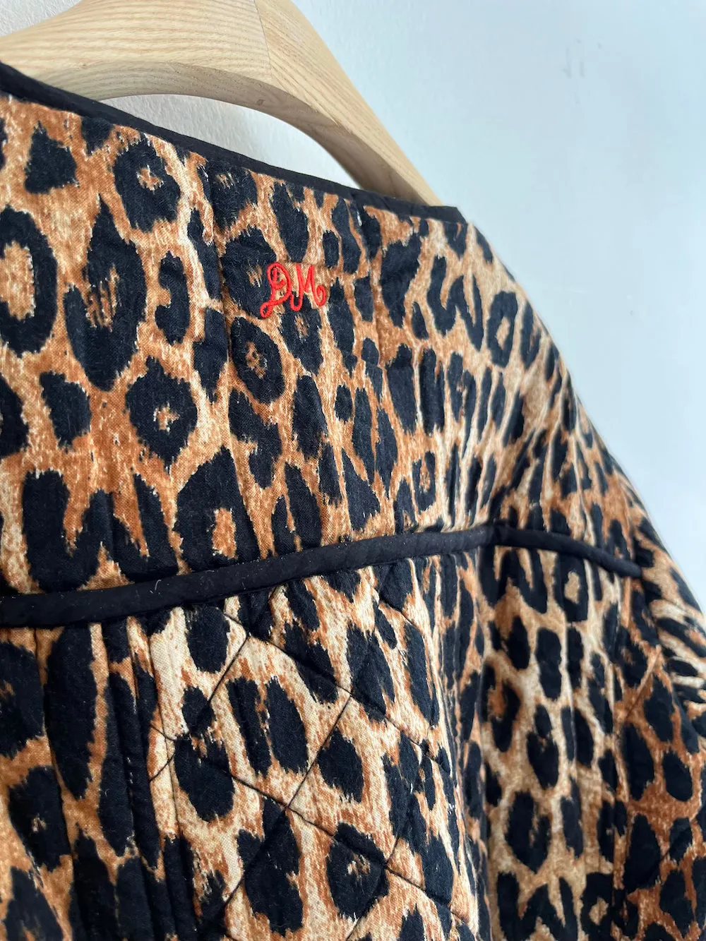 Macy Quilted Jacket Leopard