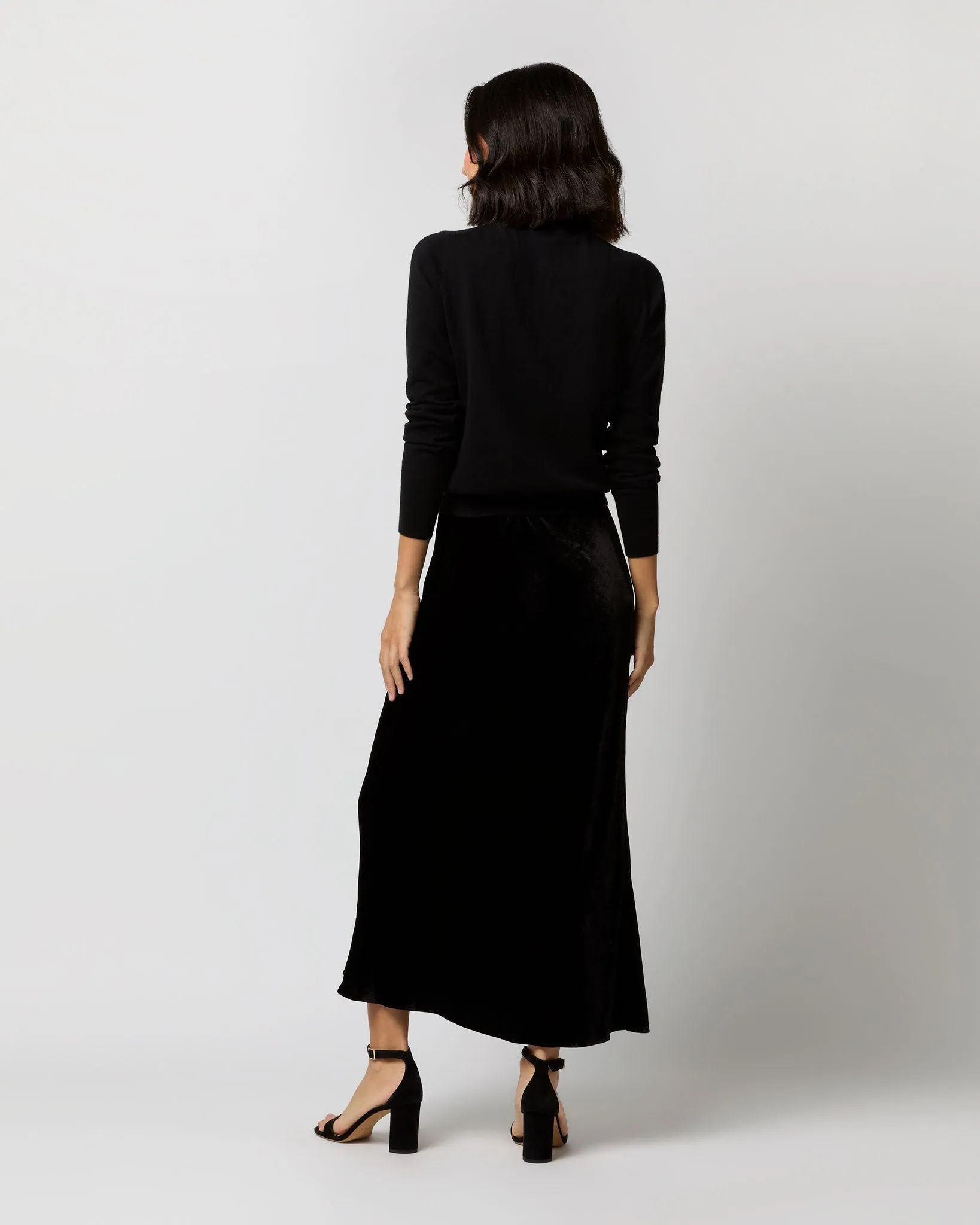 Mare Skirt in Black Velvet