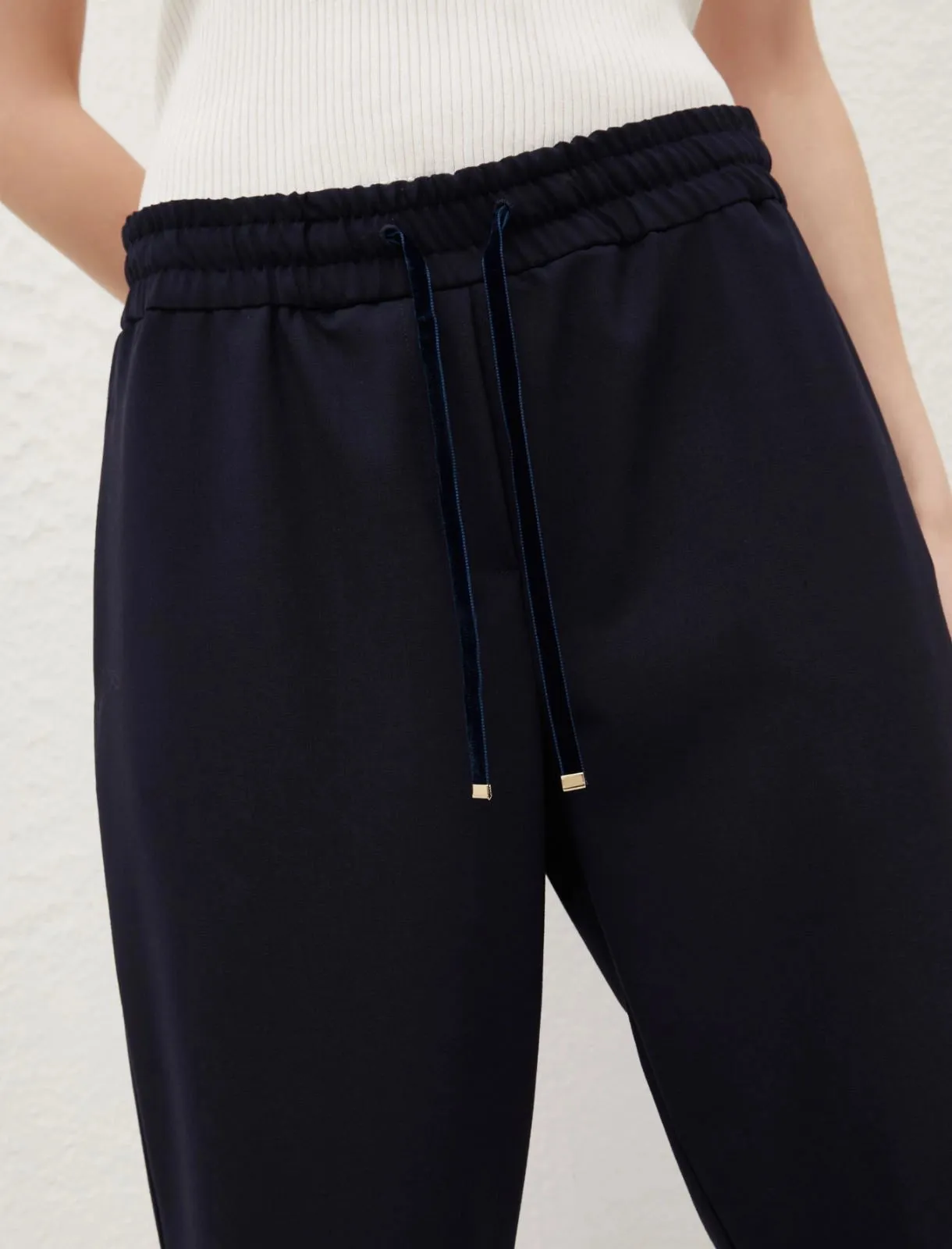 MARELLA Black Pull On Trousers