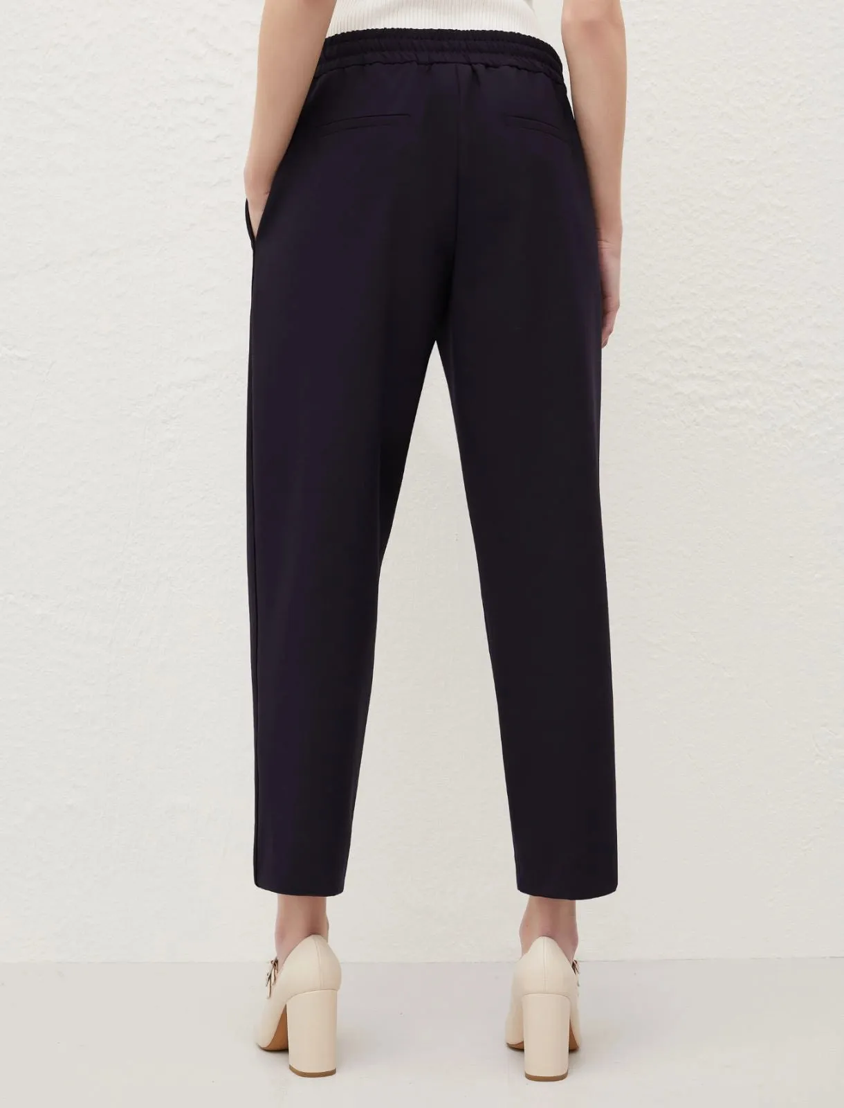 MARELLA Black Pull On Trousers