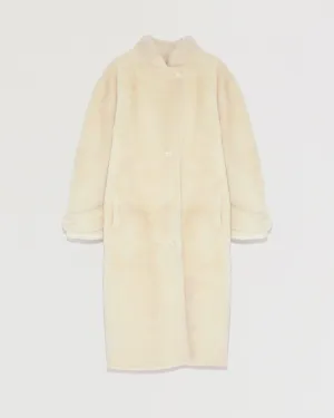 Merino officer shearling coat