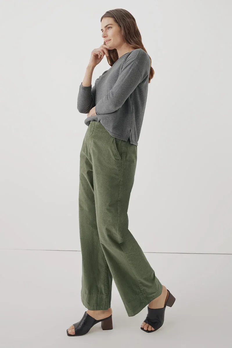 Modern Corduroy Wide Leg Pant