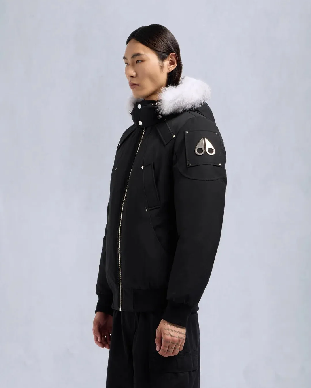 MOOSE KNUCKLES - ORIGINAL SHEARLING BALLISTIC BOMBER JACKET - M32MB000S