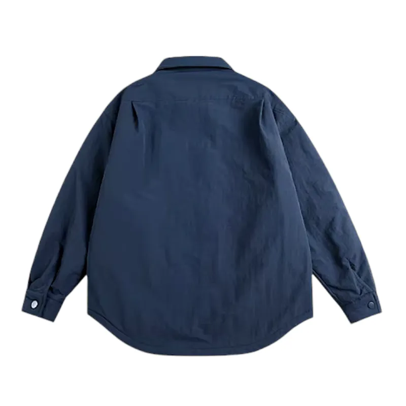 Padded shirt jacket with water resistant finish