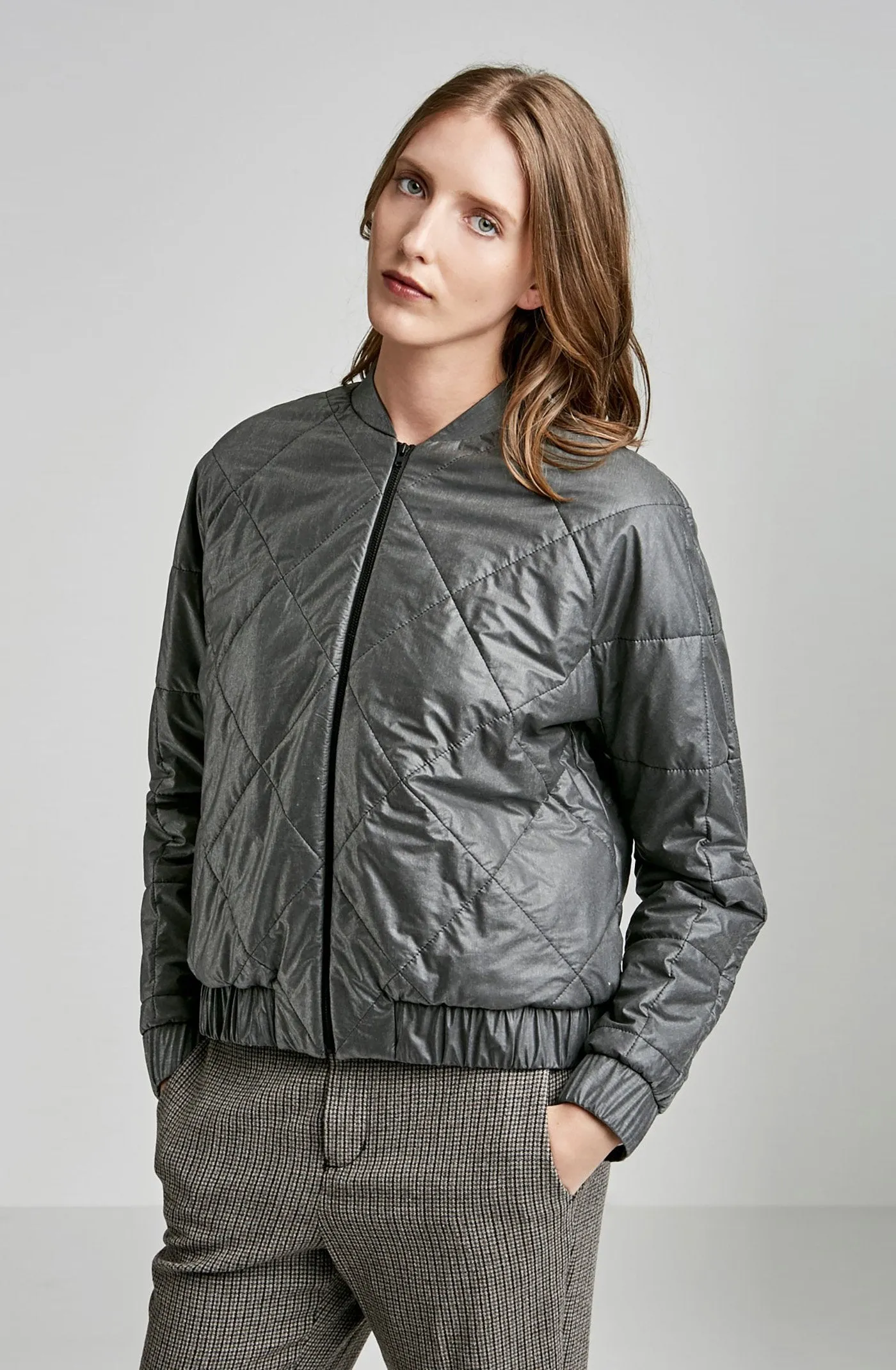 QUILTED BOMBER