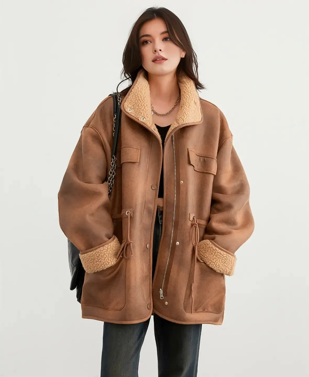 Reversible Shearling Parka