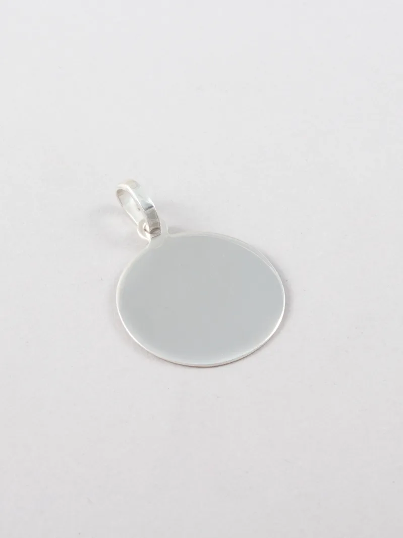 Sterling Silver Disk Pendant