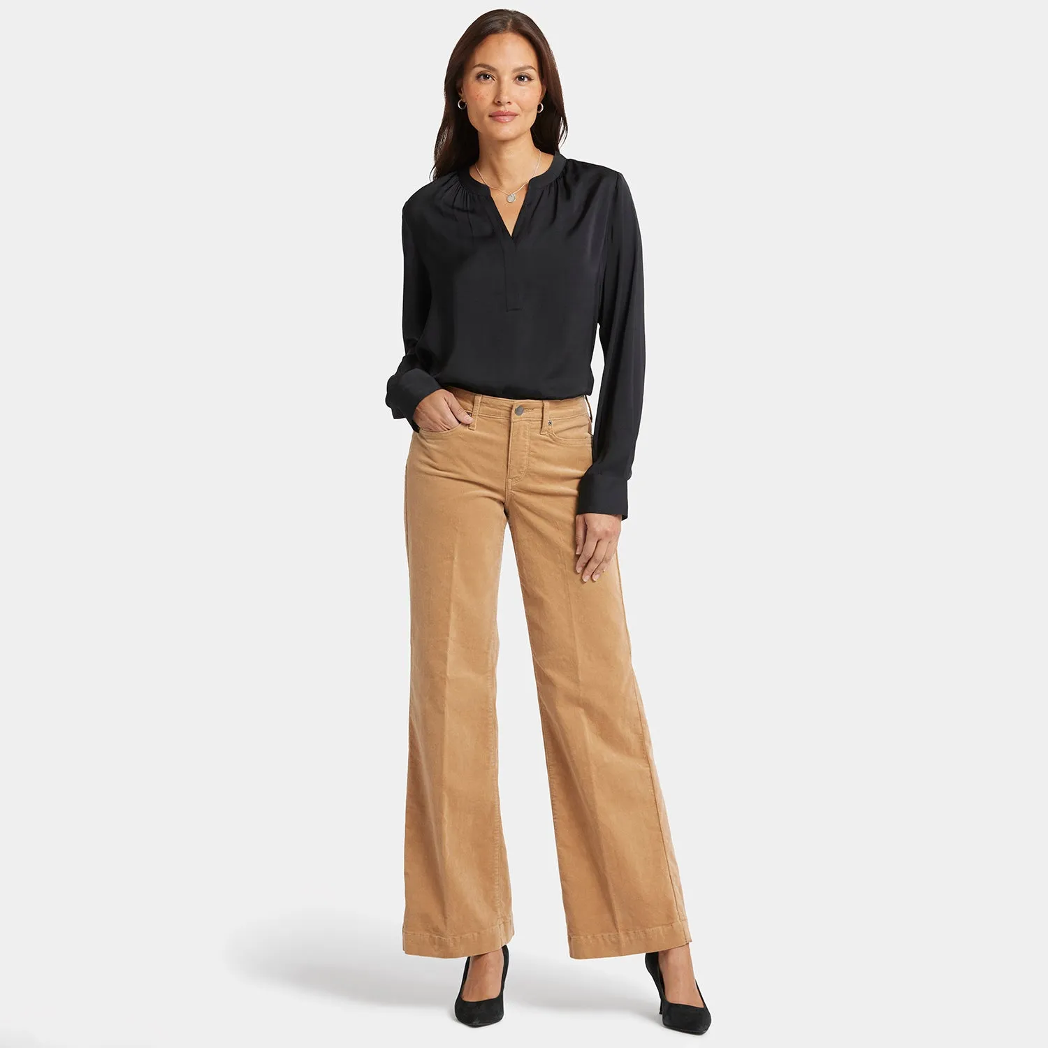 Teresa Wide Leg Pants - Sand Dune