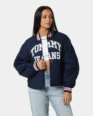 Tommy Jeans Women's College Quilted Jacket Twilight Navy