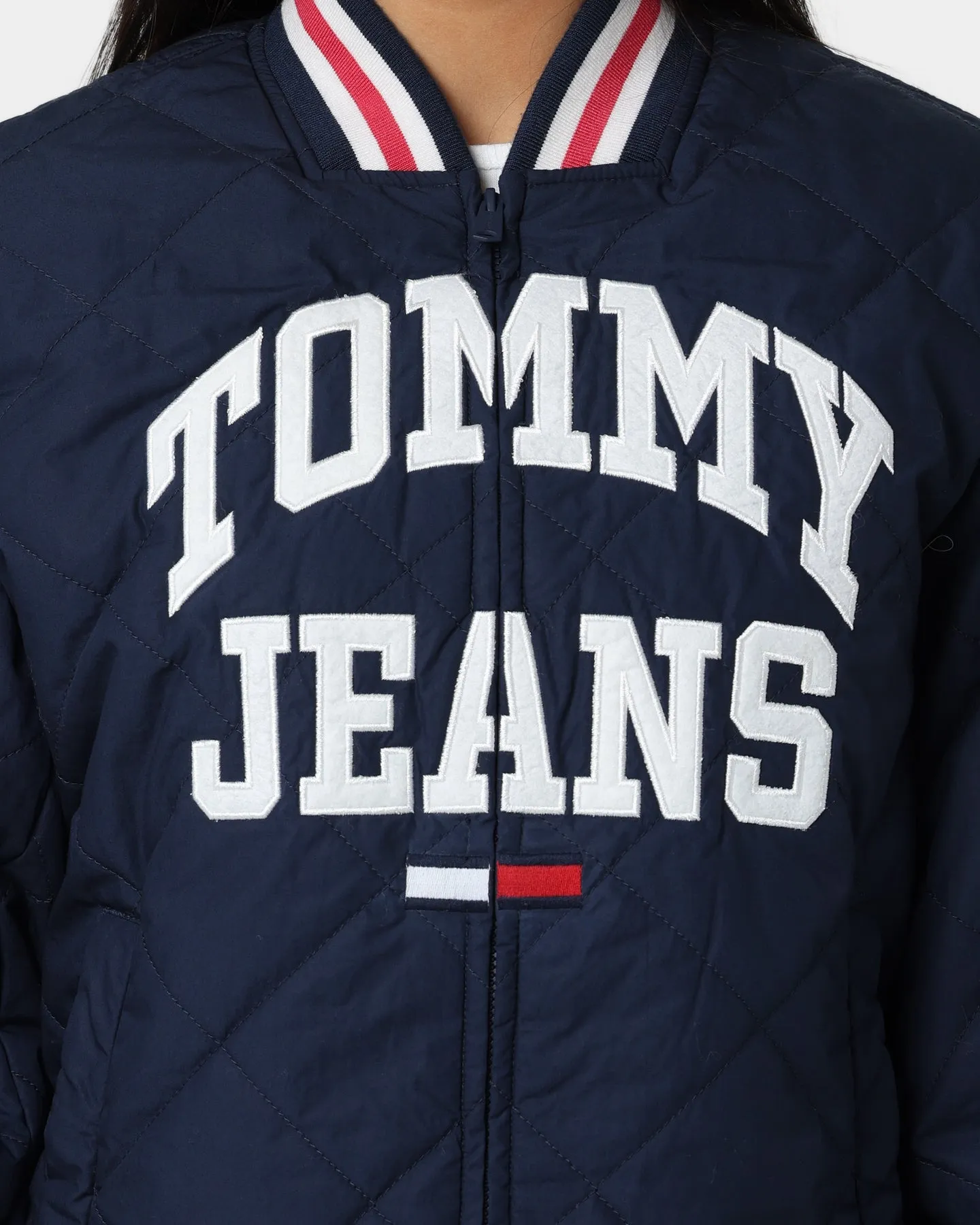 Tommy Jeans Women's College Quilted Jacket Twilight Navy