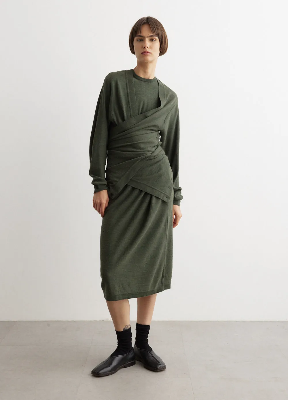 Twisted Trompe L'Oeil Dress