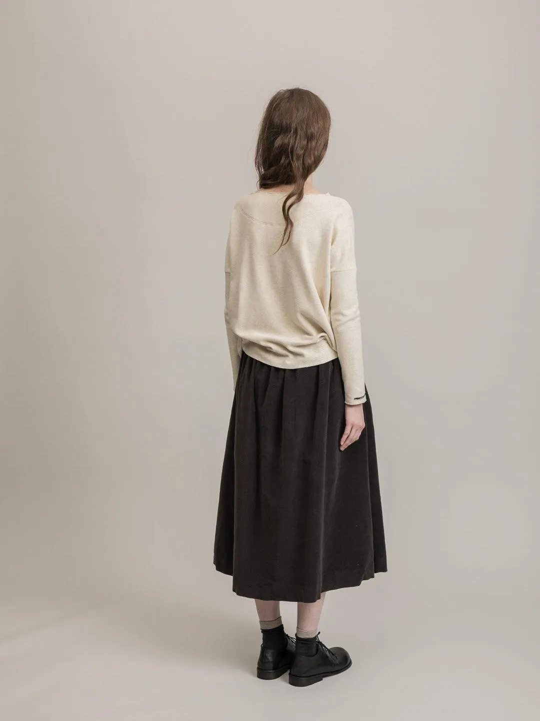 Velvet Double Skirt - Moka (restocked)