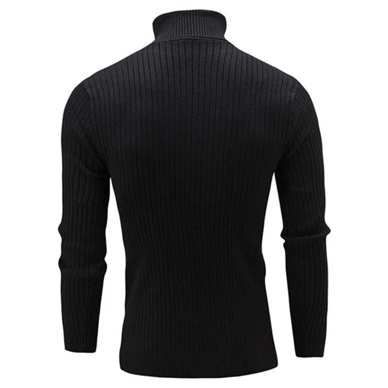 West Louis™ Turtleneck Solid Casual Sweater