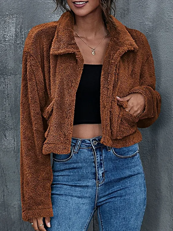 Women's Warm Teddy Faux Fur Jacket